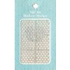 Nail Accessory Hollow Sticker šablónky na nechty multibarevné srdiečka 1 hárček 129