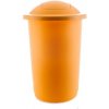 Odpadkový kôš s odklápacím vekom TOP 50 l - žltý
