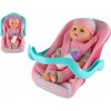 Teddies Panenka miminko - 30 cm - v autosedačce s lahvičkou