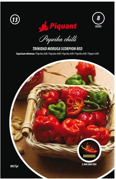 Paprička chilli TRINIDAD MORUGA SCORPION RED