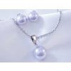 Súprava Swarovski perličky 8,10mm Levander 50 cm
