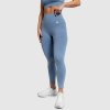 Dámske legíny Iron Aesthetics Faded washed blue Modrá