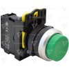 Tracon Výstuplé tlačidlo 1xNO 5A 230V IP65 zelené NYG3-HG