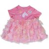 Oblečenie pre bábiku Baby Born Zapf Creation ružové kvetinové šaty 43 cm