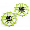 JRC Components kladky prehadzovačky 13z. keramické JRC pre Shimano 12r. MTB Farba: Svetlo zelená
