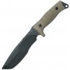 FOX knives FX-132 MGT Trapper outdoorový nôž 17 cm, čierna, zelená, Micarta, nylonové puzdro