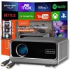 Multimediálny projektor Full HD 4K s WiFi, Android 14, Google TV, 1300 ANSI lúmenov G60