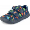 Chlapčenské barefoot tenisky KORO DINO Protetika modré - 28