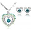 Austrian Crystal SW set Light Blue/Green