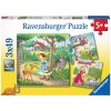 RAVENSBURGER Puzzle Klasické rozprávky 3x49 dielikov