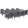 Súprava záhradného nábytku Grant 8+1 grafit