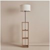 Asir Stojacia lampa AYD 1xE27/40W/230V hnedá/biela+ AS2895 + záruka 3 roky zadarmo + záruka 3 roky zadarmo