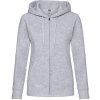 Fruit of the Loom Dámska mikina s kapucňou 62-118-0 Heather Grey S