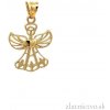 Zlatnictvo.sk Zlatý prívesok anjel PRI251007