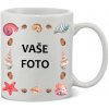 Hrnček s fotkou rámik MUŠLE 350 ml FOTOpošta