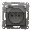 KONTAKT-SIMON Zásuvka 250 V Simon 54 premium IP44 s clonkami modul biela/trans