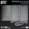 Green Stuff World Acrylic molds - H Shaped Pavement 1:35 / Akrylové formy - Chodník tvar H