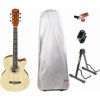 Pasadena SG026C 38 EQ SET Natural Elektroakustická gitara Jumbo