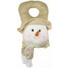 Dekorácia MagicHome Vianoce, Visačka Snehuliak, 30 cm