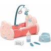Kolíska s kolotočom Nursery Écoiffier s doplnkami pre 30 cm bábiku od 18 mes