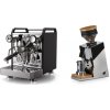 Rocket Espresso Mozzafiato FAST R, black + Eureka Mignon Single Dose, Chrome & Oak