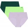 Dámske nohavičky Under Armour Pure Stretch No Show Hipster - Solid 3Pack Purple Crest XS