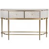 LivinHill Konzolový stolík Stilig ST904C 140 cm zlatý/biely mramor/biely