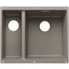 Blanco SUBLINE 340/160 U INFINO SILGRANIT TARTUFO BEZ ODTOKOVÉ ARMATURY, VELKÁ VANA VPRAVO - 527817
