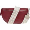 NovaKabelka.sk Reni Grande Rubino s prídavným popruhom III kožená talianska crossbody kabelka červená