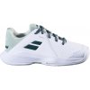 Detská tenisová obuv Babolat Propulse Jr 3 AC Wimbledon White/Dark Green EUR 38
