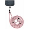 TopQ Univerzálna šnúrka Pattern na mobil ružovo-hnedá 6 mm