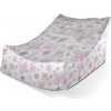 Sablio Sedací vak Lounge Fialové květy - 80 x 95 x 50 cm