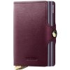 Dvojité púzdro na karty SECRID PREMIUM Twinwallet Dusk Bordeaux