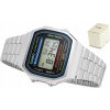 Strieborné hodinky Casio Vintage A168WA-1YES so stopkami