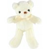 Teddies Medvěd s mašlí - 30 cm - bílá