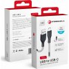 ForCell Kabel USB-A - USB-C 1 m černý