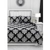 Posteľná Bielizeň 140x200 Glamour 007 čierna biela ornament