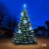 DECOLED LED svetelná súprava pre vianočné stromčeky vysoké 6-8 m, ľadovo biela s bleskom, dekory DZX0EFD05