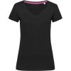 Stedman Tričko V-Neck T Megan, výstřih do V, krátký rukáv, dámské COT05913005904-black opal XL Černý opál
