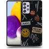 Picasee silikónový čierny obal pre Samsung Galaxy A72 A725F - STICKERS x TAGS