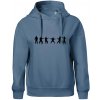 Karate postavy - Oversized mikina dámská Moon - kratšia + širšia - S ( Denim )
