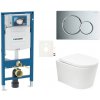 Závesný WC set Geberit do ľahkých stien / predstenová SAT BREVIS SIKOGESBRTORS01CR