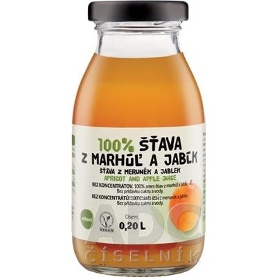 Zdravo 100% marhuľová šťava 200 ml