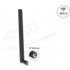 Delock WiFi 6 anténa RP-SMA samec 3 - 6 dBi všesmerová s otočným kĺbom čierna