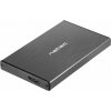 NATEC NKZ-0941 Natec RHINO GO Externý box pre 2.5 SATA HDD/SSD, USB 3.0, hliníkový, čierny