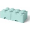 LEGO® Úložný box se šuplíky 250x502x181 aqua