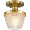 Elstead Quoizel QZ-DUBLIN-SF-PNBR - Kúpeľňové svietidlo DUBLIN 1xE27/40W/230V IP44 zlatá ED0732 + záruka 3 roky zadarmo