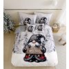 3 dielne 3D obliečky Polycotton Vianočné Gnome čierny 200x140cm+90x70cm TiaHome