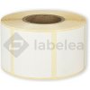 Labelea Samolepiace TERMO etikety 47x41 mm biele papierové, 1000 etikiet na rolke, Farba etikiet Biela, Vnútorný priemer dutinky 40 mm ETM047041W