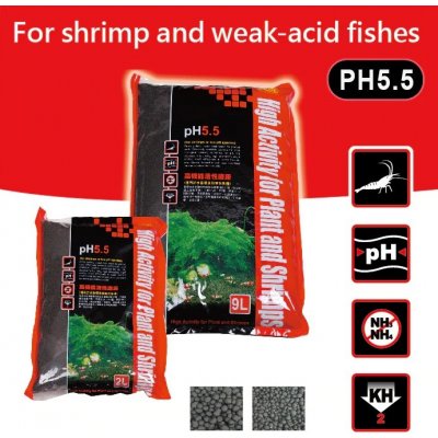 ISTA Shrimp Soil M Normal pH 5.5 9 l